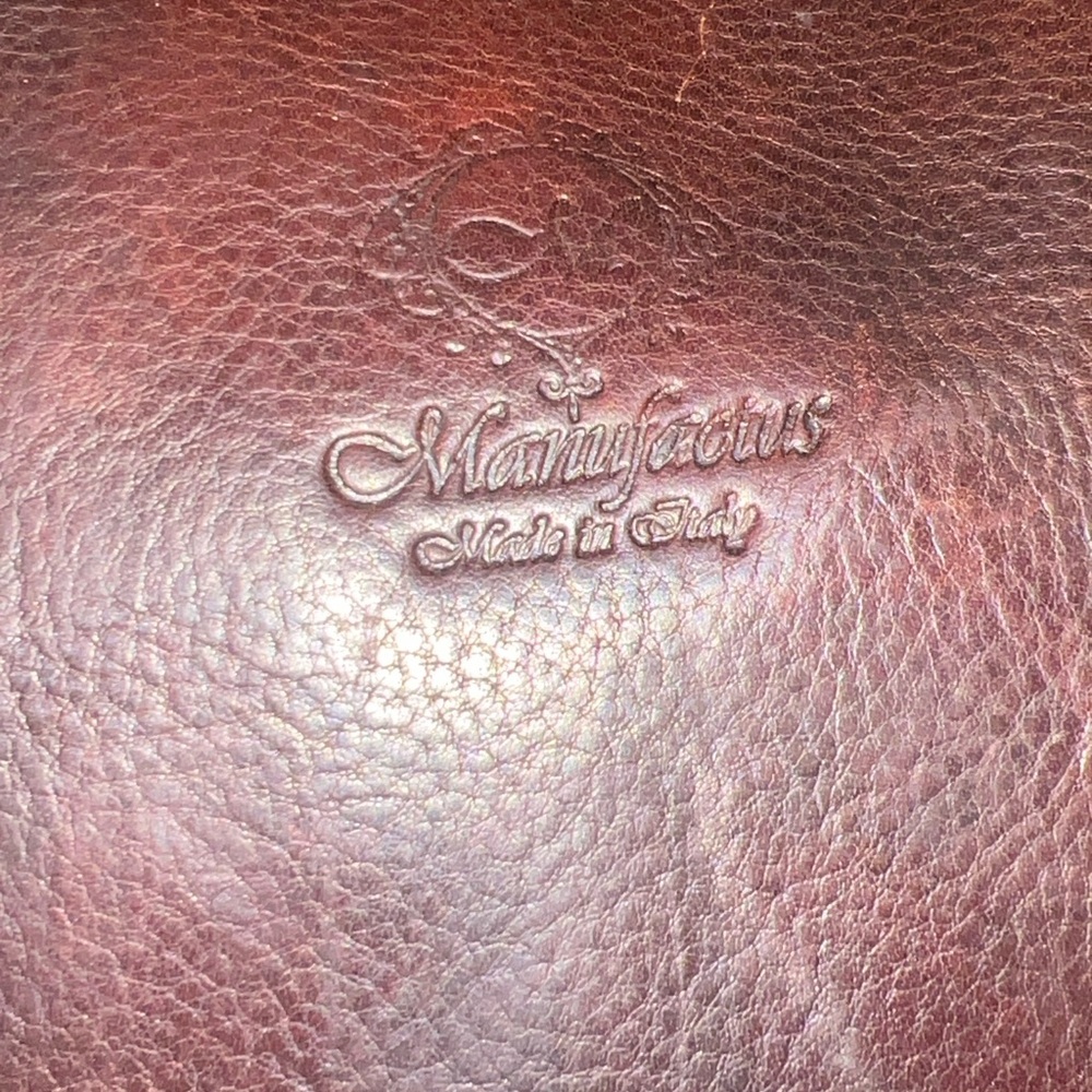 Men's Brown Leather Briefcase - Classic Professional Tote - Picture 5 of 6